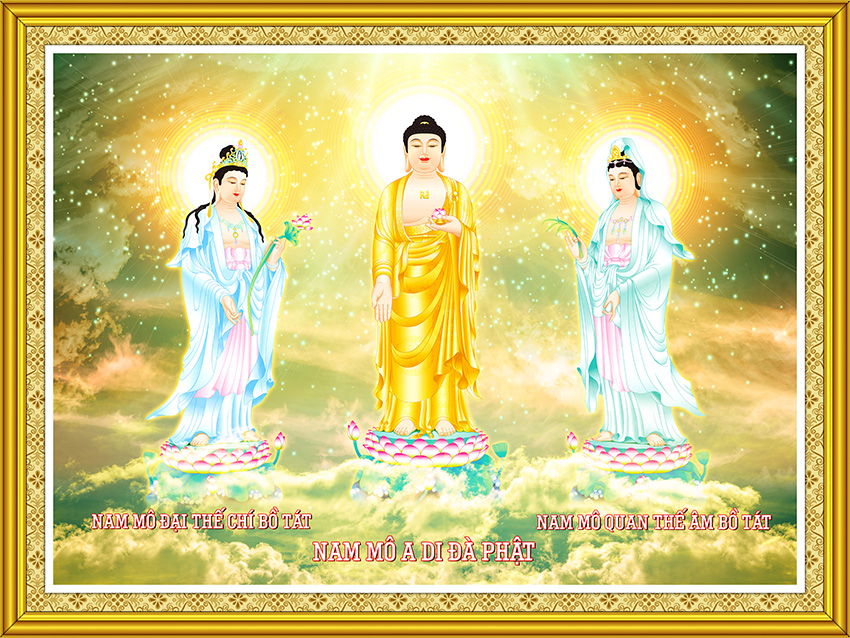 Tranh Tam Thánh Phật (4676)